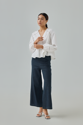 Elasticated Wide Leg Jeans